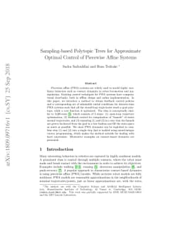 Sampling-based Polytopic Trees for Approximate Optimal Control of
  Piecewise Affine Systems