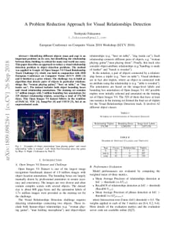 A Problem Reduction Approach for Visual Relationships Detection