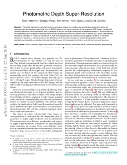 Photometric Depth Super-Resolution