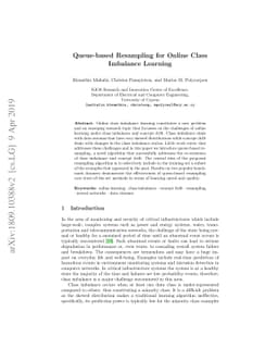 Queue-based Resampling for Online Class Imbalance Learning
