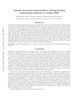 Towards increased trustworthiness of deep learning segmentation methods
  on cardiac MRI