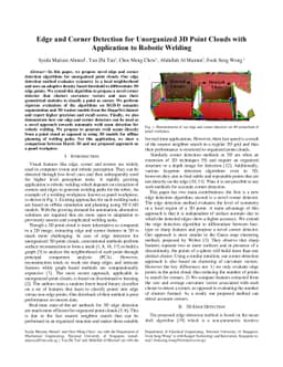 Edge and Corner Detection for Unorganized 3D Point Clouds with
  Application to Robotic Welding