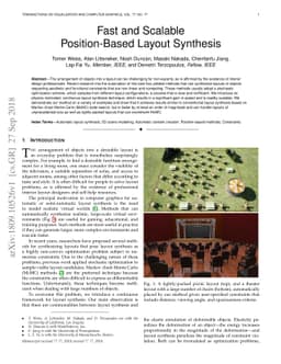 Fast and Scalable Position-Based Layout Synthesis