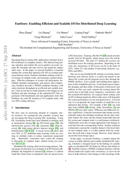 FanStore: Enabling Efficient and Scalable I/O for Distributed Deep
  Learning