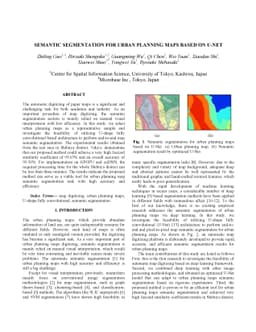 Semantic Segmentation for Urban Planning Maps based on U-Net