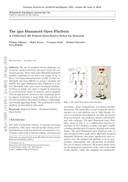 The igus Humanoid Open Platform: A Child-sized 3D Printed Open-Source
  Robot for Research