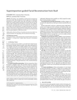 Superimposition-guided Facial Reconstruction from Skull