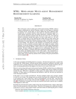 M$^3$RL: Mind-aware Multi-agent Management Reinforcement Learning