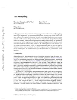 Text Morphing