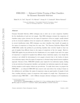 FIRE-DES++: Enhanced Online Pruning of Base Classifiers for Dynamic
  Ensemble Selection