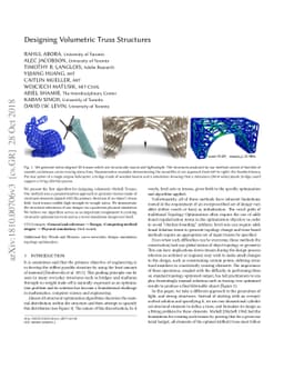 Designing Volumetric Truss Structures