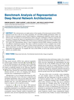 Benchmark Analysis of Representative Deep Neural Network Architectures