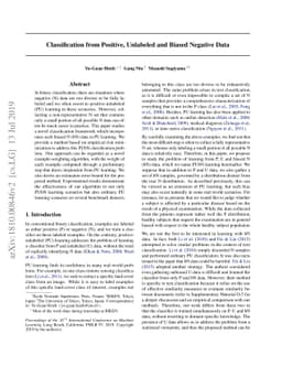 Classification from Positive, Unlabeled and Biased Negative Data
