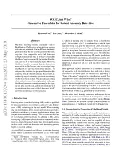 WAIC, but Why? Generative Ensembles for Robust Anomaly Detection