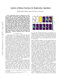 Analysis of Robust Functions for Registration Algorithms
