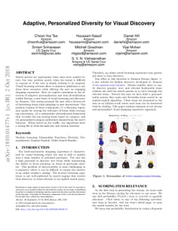 Adaptive, Personalized Diversity for Visual Discovery