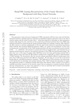 DeepCMB: Lensing Reconstruction of the Cosmic Microwave Background with
  Deep Neural Networks
