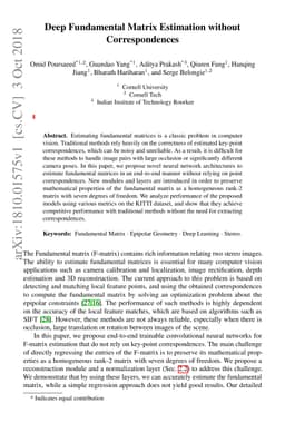 Deep Fundamental Matrix Estimation without Correspondences