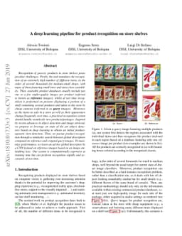 A deep learning pipeline for product recognition on store shelves