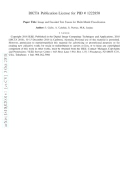 Image and Encoded Text Fusion for Multi-Modal Classification