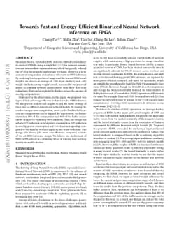 Towards Fast and Energy-Efficient Binarized Neural Network Inference on
  FPGA