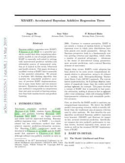 XBART: Accelerated Bayesian Additive Regression Trees