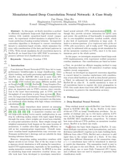 Memristor-based Deep Convolution Neural Network: A Case Study