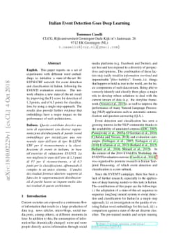 Italian Event Detection Goes Deep Learning