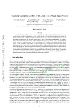 Training Complex Models with Multi-Task Weak Supervision
