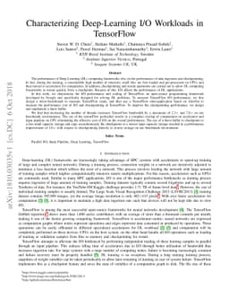 Characterizing Deep-Learning I/O Workloads in TensorFlow