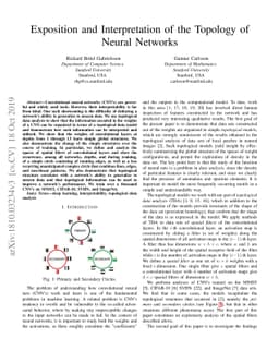 Exposition and Interpretation of the Topology of Neural Networks