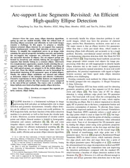 Arc-support Line Segments Revisited: An Efficient and High-quality
  Ellipse Detection