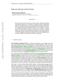 Phrase-Based Attentions