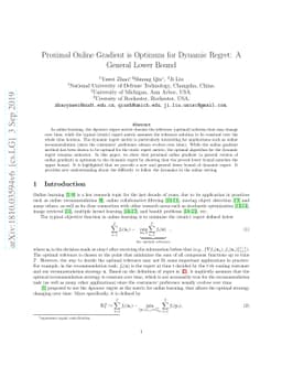 Proximal Online Gradient is Optimum for Dynamic Regret
