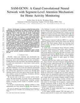 SAM-GCNN: A Gated Convolutional Neural Network with Segment-Level
  Attention Mechanism for Home Activity Monitoring