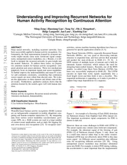Understanding and Improving Recurrent Networks for Human Activity
  Recognition by Continuous Attention