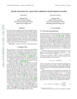TRAMP: Tracking by a Real-time AMbisonic-based Particle filter