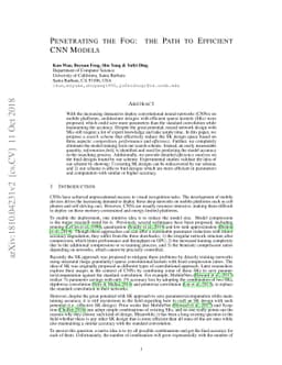 Penetrating the Fog: the Path to Efficient CNN Models