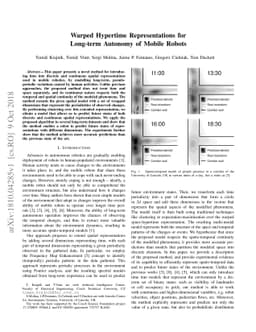 Warped Hypertime Representations for Long-term Autonomy of Mobile Robots