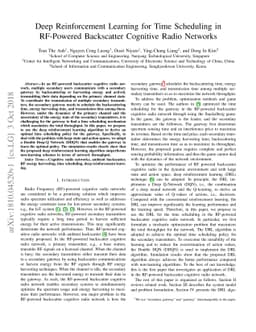 Deep Reinforcement Learning for Time Scheduling in RF-Powered
  Backscatter Cognitive Radio Networks