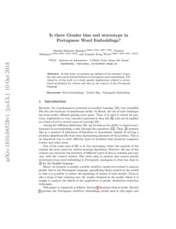 Is there Gender bias and stereotype in Portuguese Word Embeddings?