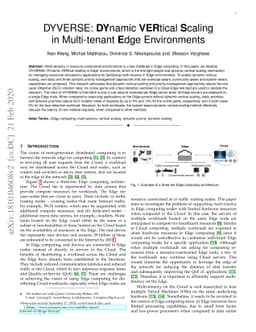 DYVERSE: DYnamic VERtical Scaling in Multi-tenant Edge Environments