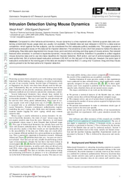 Intrusion Detection Using Mouse Dynamics