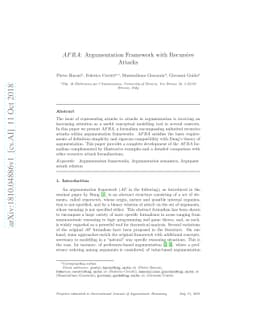 AFRA: Argumentation framework with recursive attacks