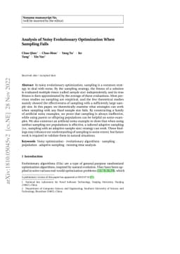 Analysis of Noisy Evolutionary Optimization When Sampling Fails