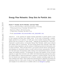 Energy Flow Networks: Deep Sets for Particle Jets