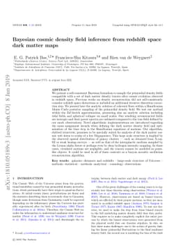 Bayesian cosmic density field inference from redshift space dark matter
  maps