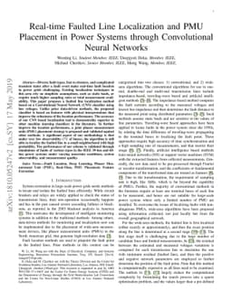 Real-time Faulted Line Localization and PMU Placement in Power Systems
  through Convolutional Neural Networks