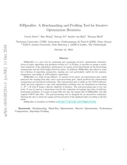 IOHprofiler: A Benchmarking and Profiling Tool for Iterative
  Optimization Heuristics