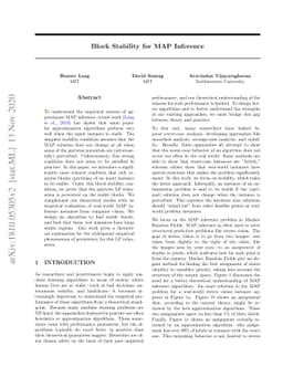 Block Stability for MAP Inference